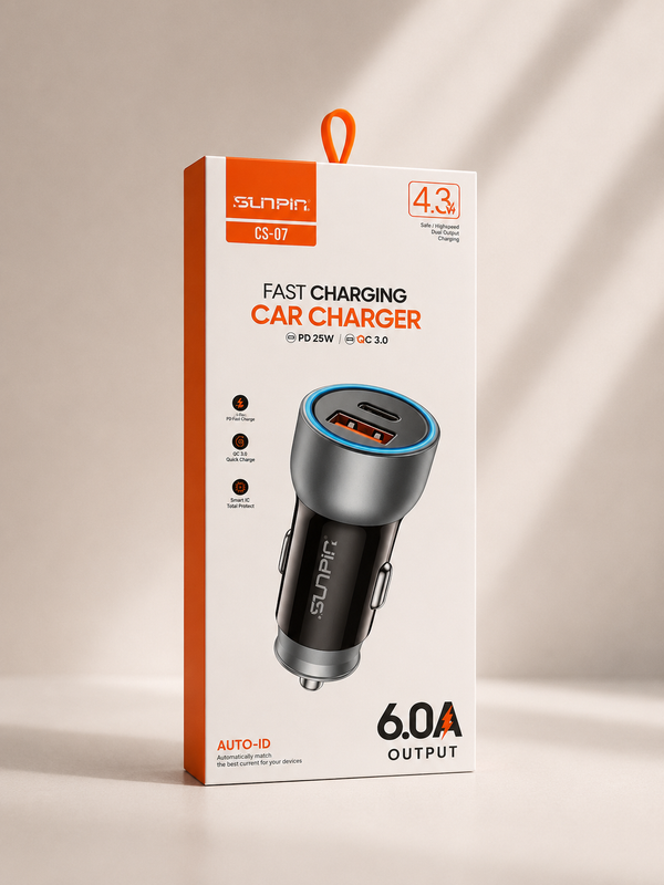 Cargador para carro 25W