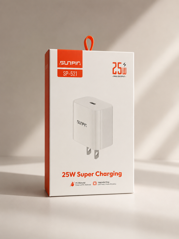 Cubo de carga rápida 25W tipo c