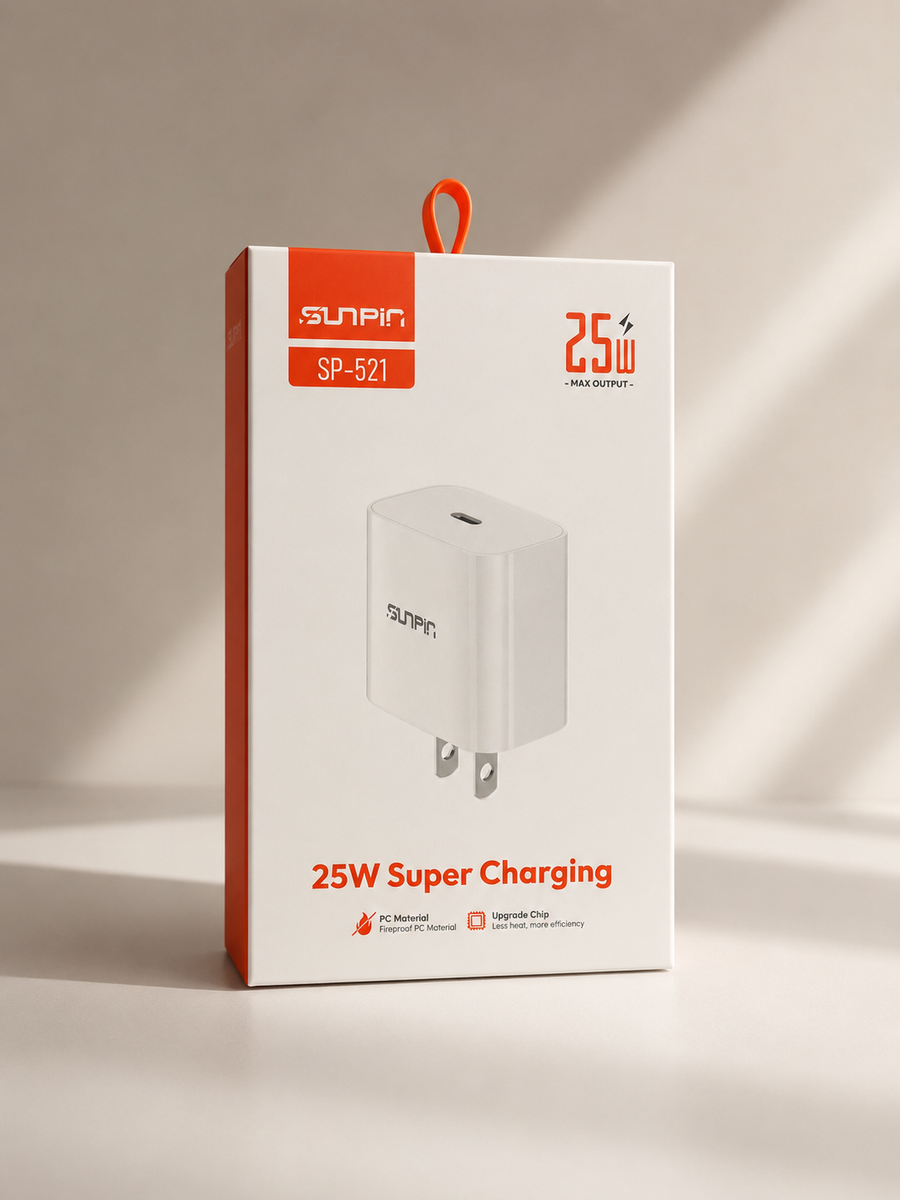 Cubo de carga rápida 25W tipo c