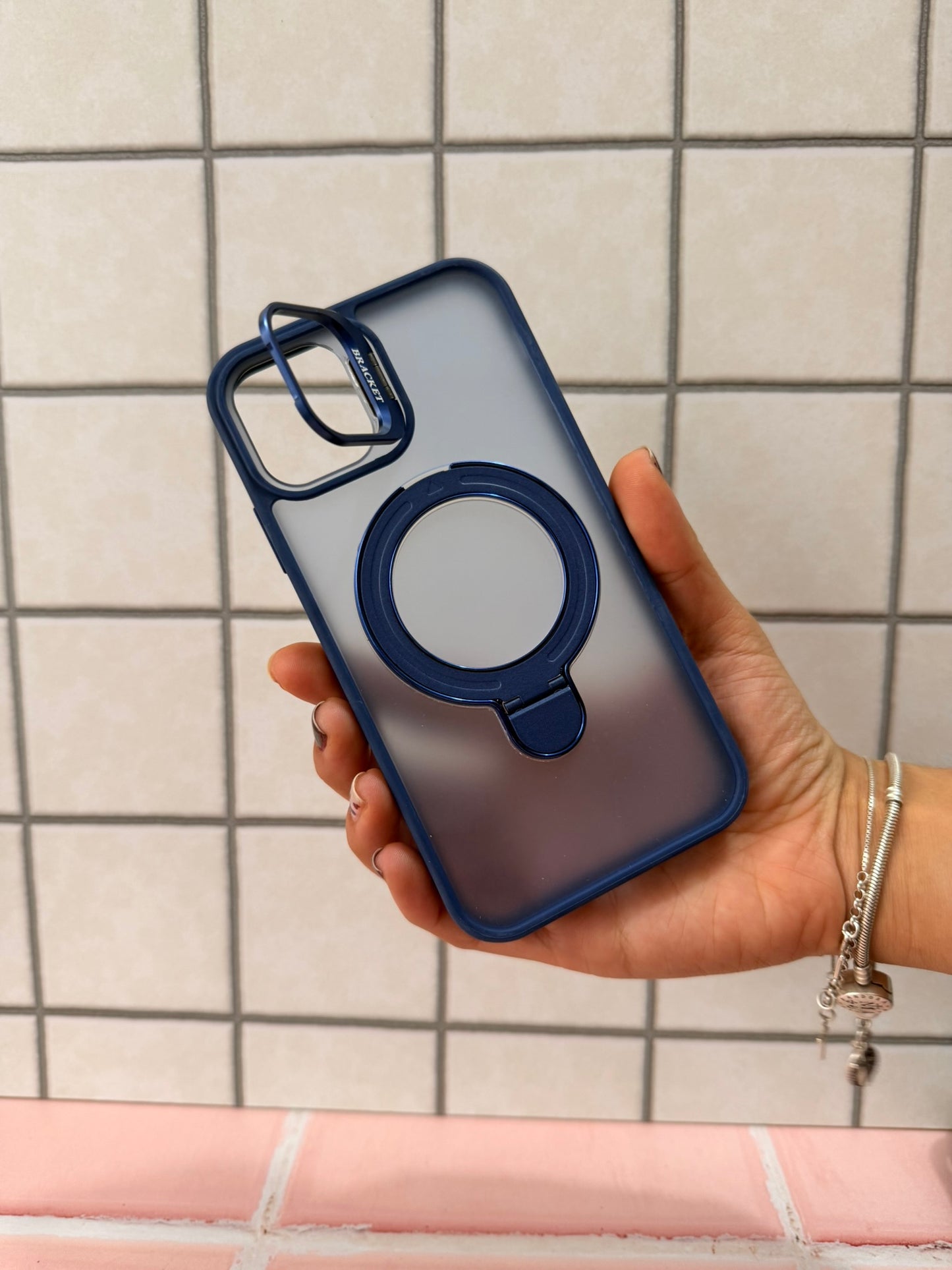 Case Matte Doble Holder