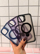 Case Matte Doble Holder