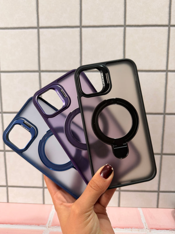 Case Matte Doble Holder