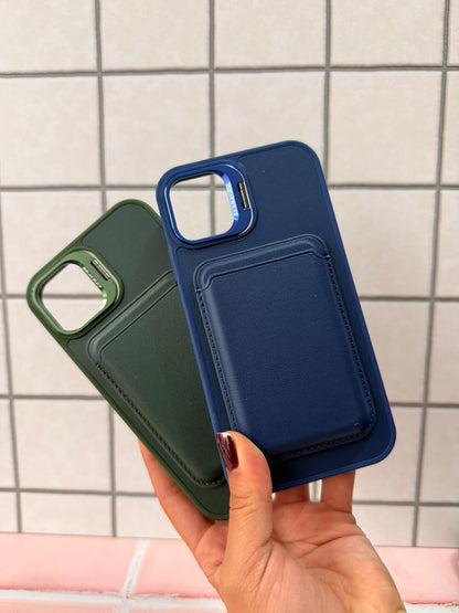 Case Cuero Tarjetero