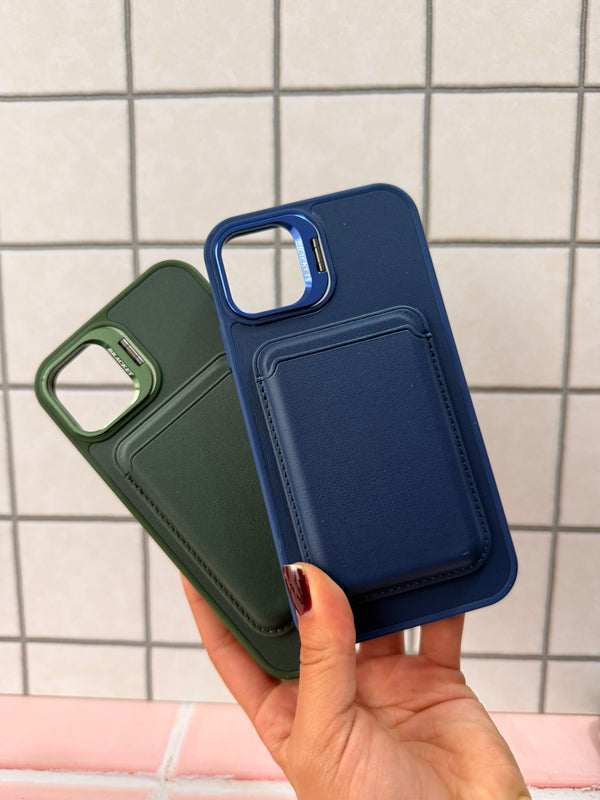 Case Cuero Tarjetero