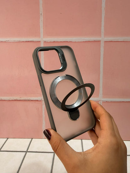 Case Matte Doble Holder